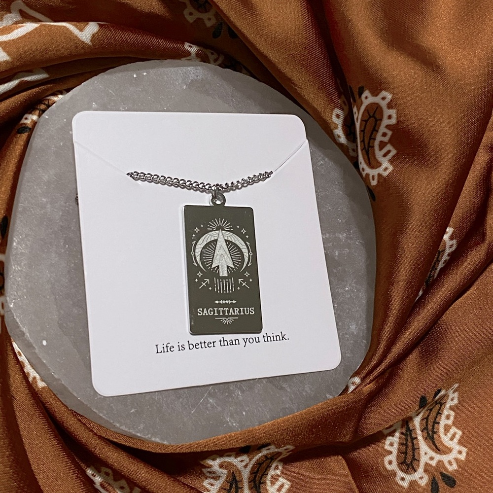 ⭐️ Sagittarius Silver Zodiac Necklace